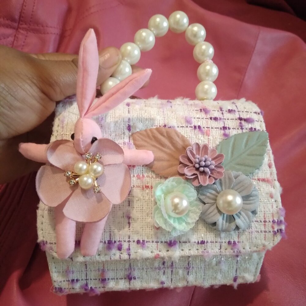 Handbag tweed tween women's vintage design never used minimalist